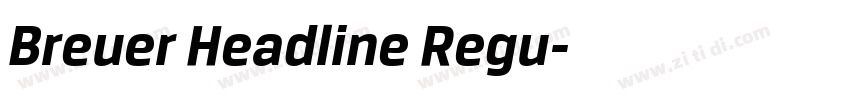 Breuer Headline Regu字体转换